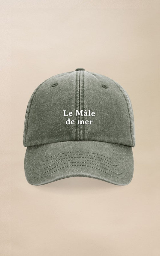 Casquette vintage brodée le mâle de mer