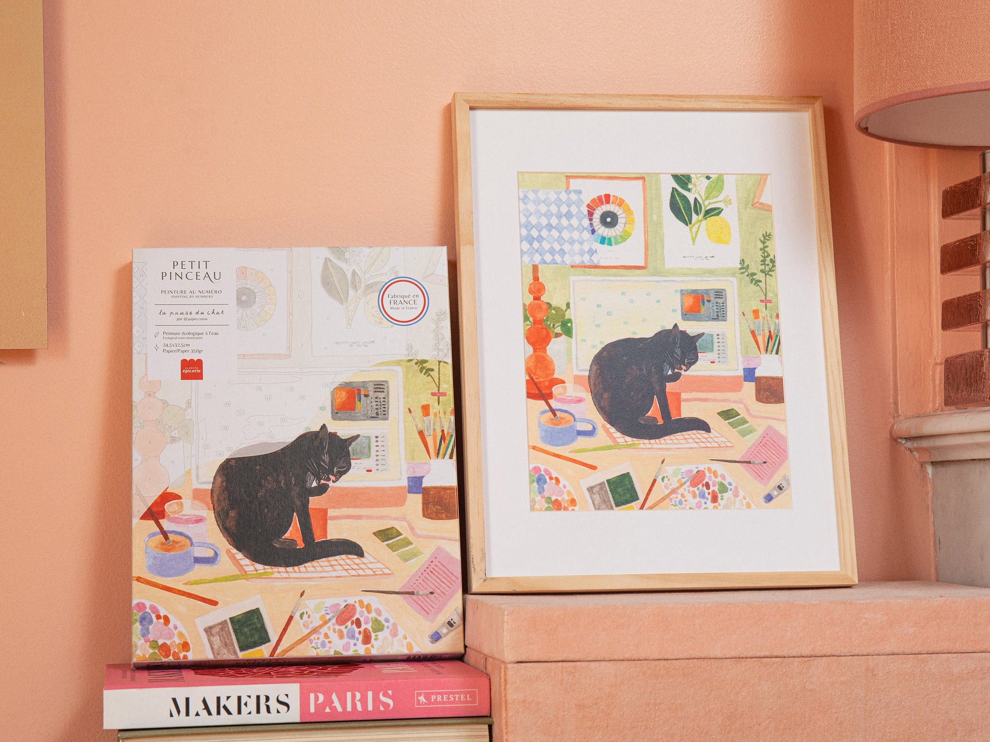 Coffret Peinture au Numéro La Pause Du Chat La Petite Epicerie