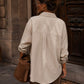Chemise Oversize à Rayures avec Cœur Brodé - Taille M/L