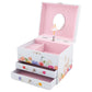 Coffre Musical 2 Tiroirs Ballerine 17x15x13 cm
