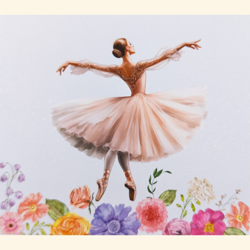 Coffre Musical 2 Tiroirs Ballerine 17x15x13 cm