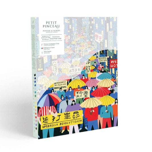 Coffret peinture au numéro - Umbrella Revolution par Tara Deacon
