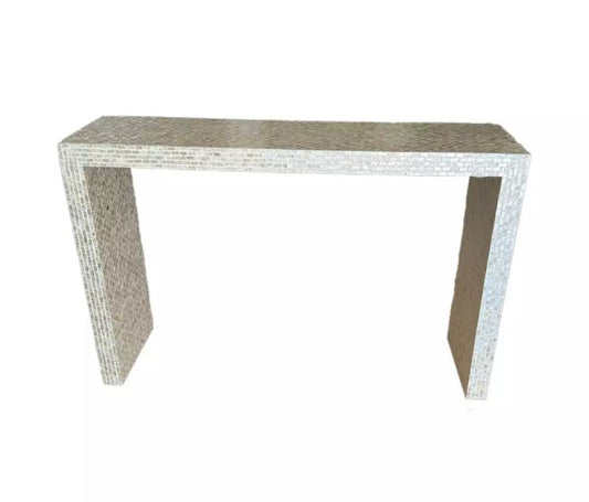 Console blanc cassé nacré