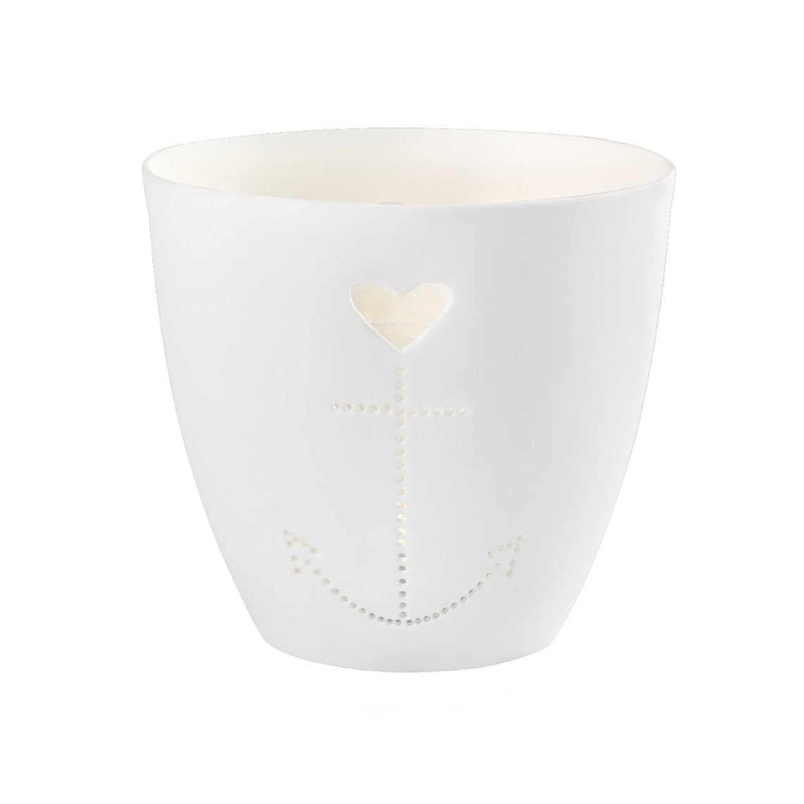 Photophore en porcelaine « Ancre du cœur » - Räder design