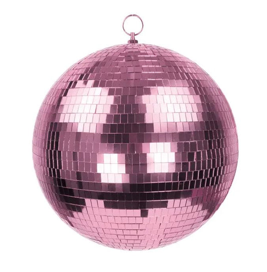 Grande boule Disco rose 30 cm