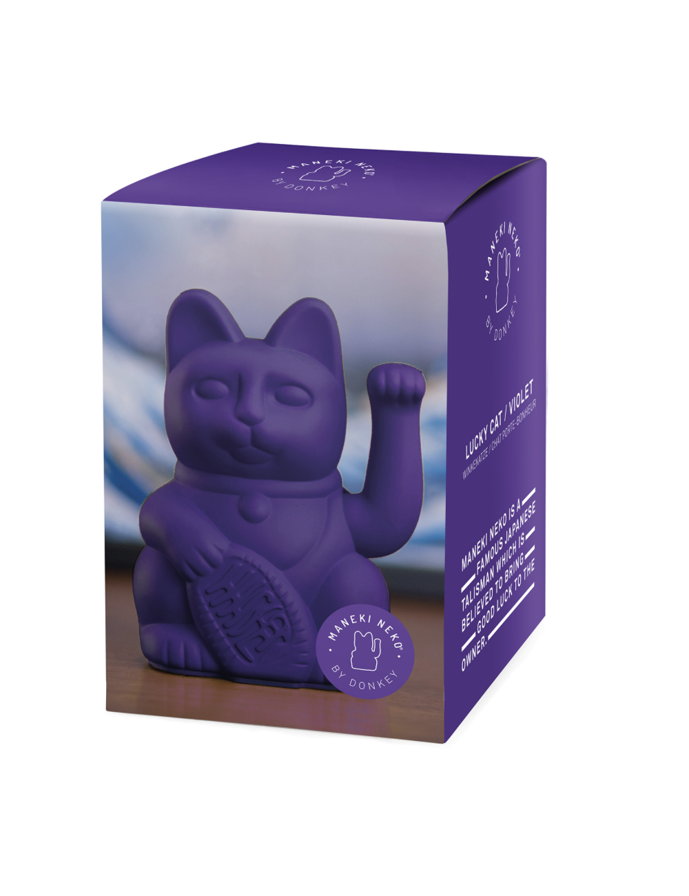 Lucky Cat violet - confiance en soi