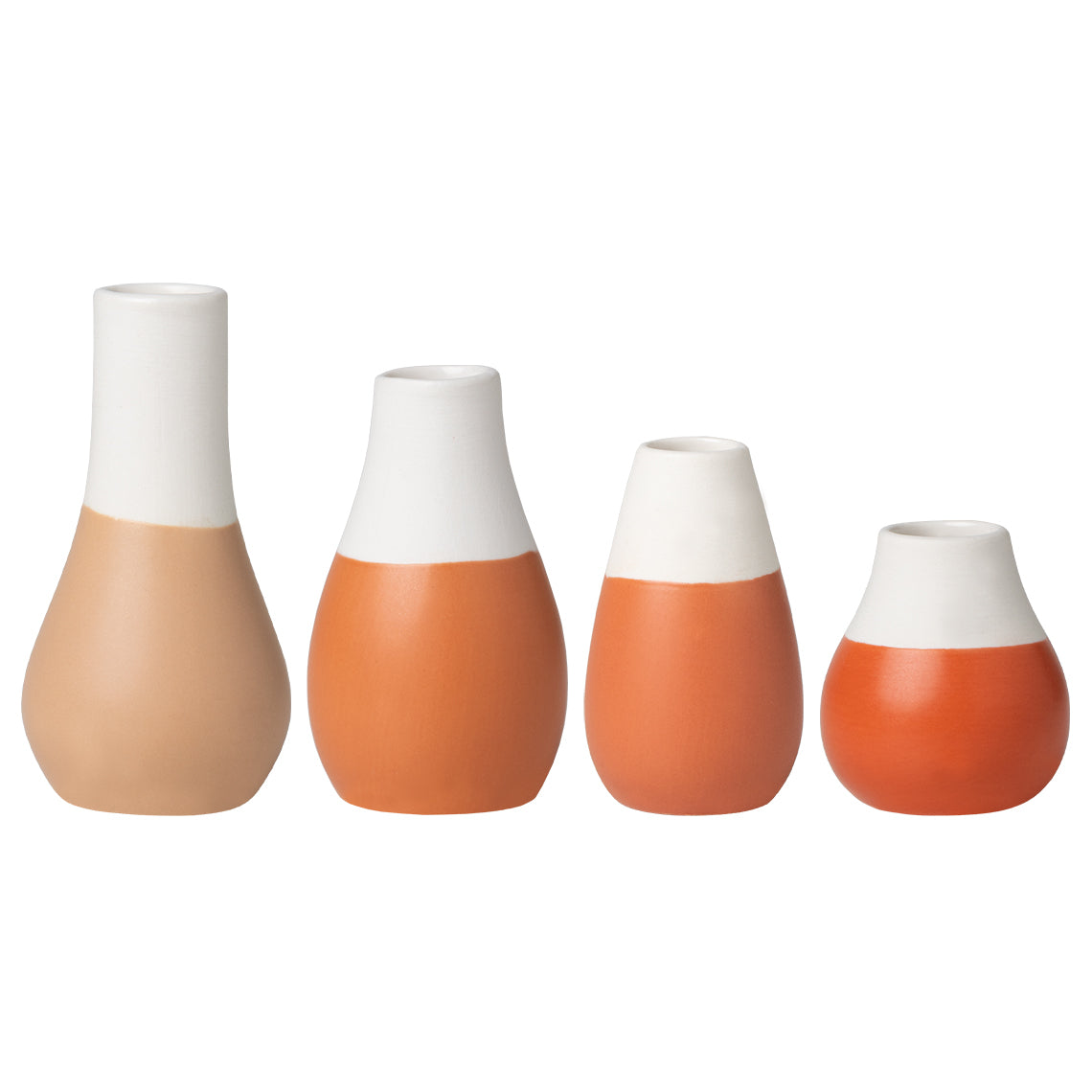 Lot de 4 mini VASES PASTELS Terracota - Räder design