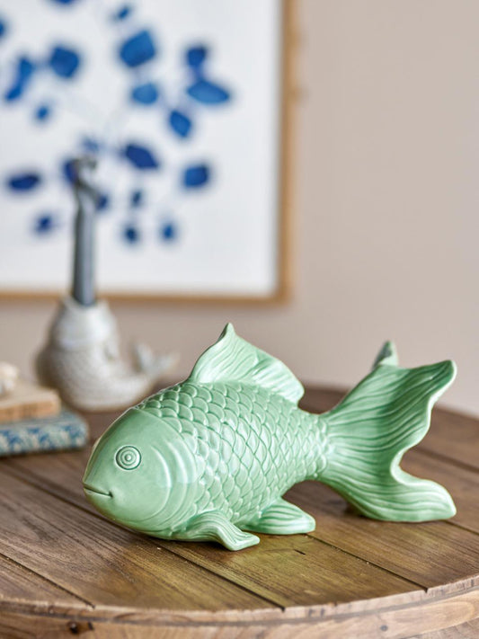 Poisson objet déco "Sukey" en Grès - Bloomingville