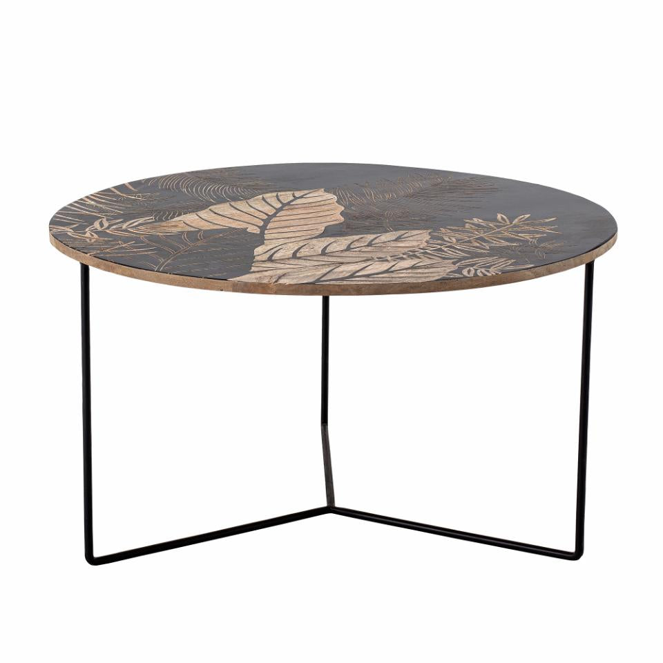 Table basse ronde noire "LAC" - Bloomingville