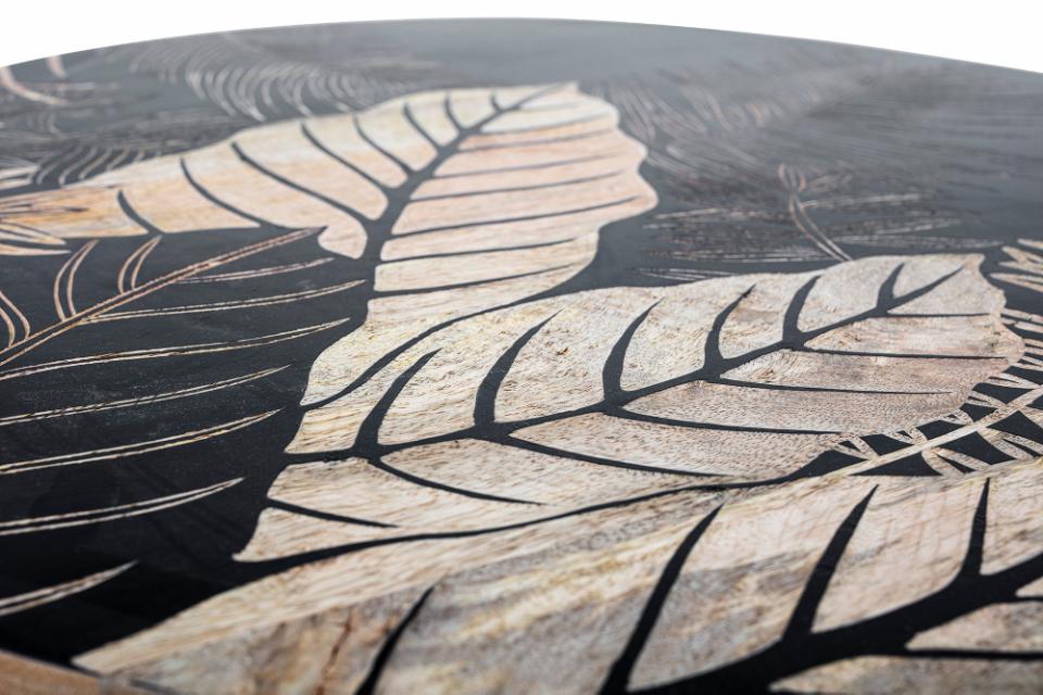 Table basse ronde noire "LAC" - Bloomingville