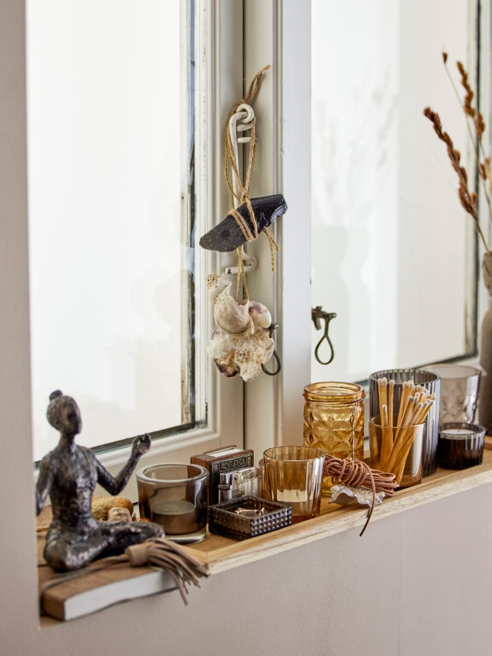 Plateau "sanga" avec photophores, vases en Verre - Bloomingville