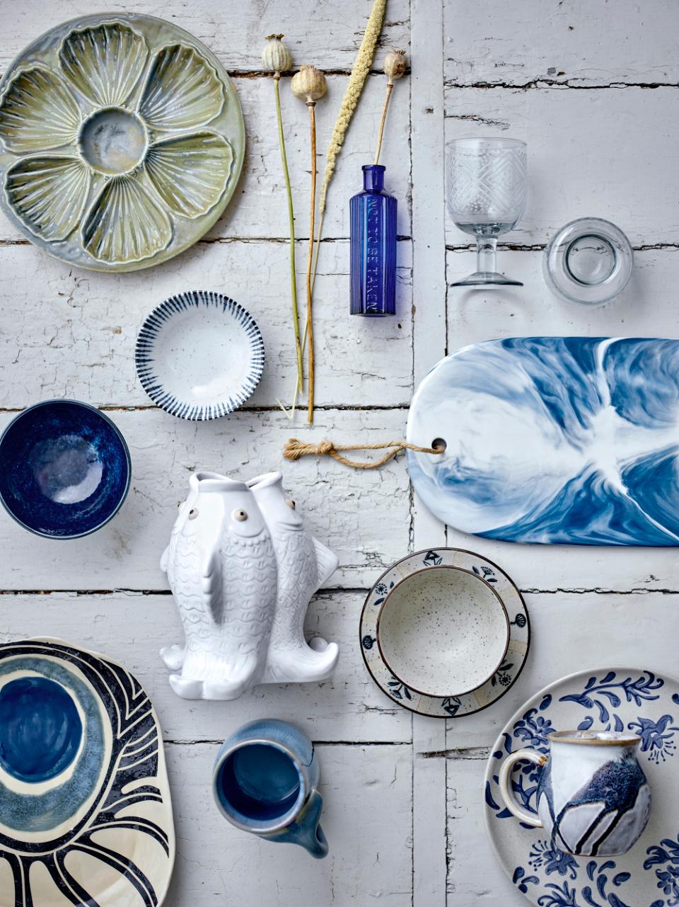 Planche à découper Bleue en Grès - Bloomingville