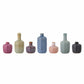 Lot de 7 Vases Multicolore en Grès - Bloomingville