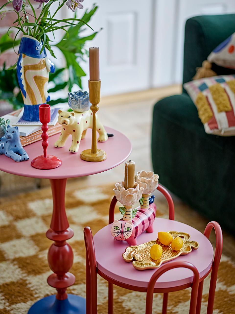 Vase bleu en Grès "Irving"- Bloomingville