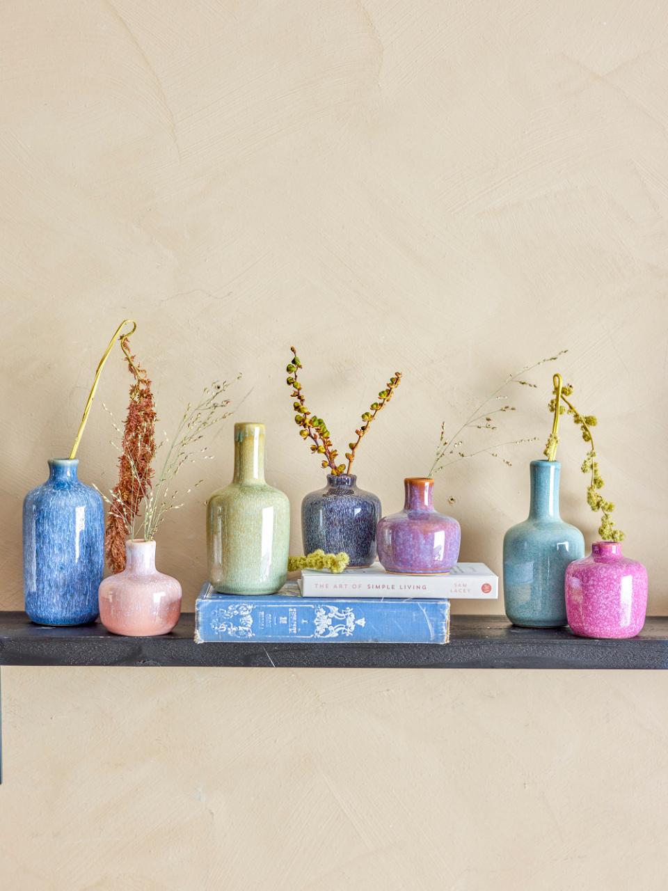 Lot de 7 Vases Multicolore en Grès - Bloomingville