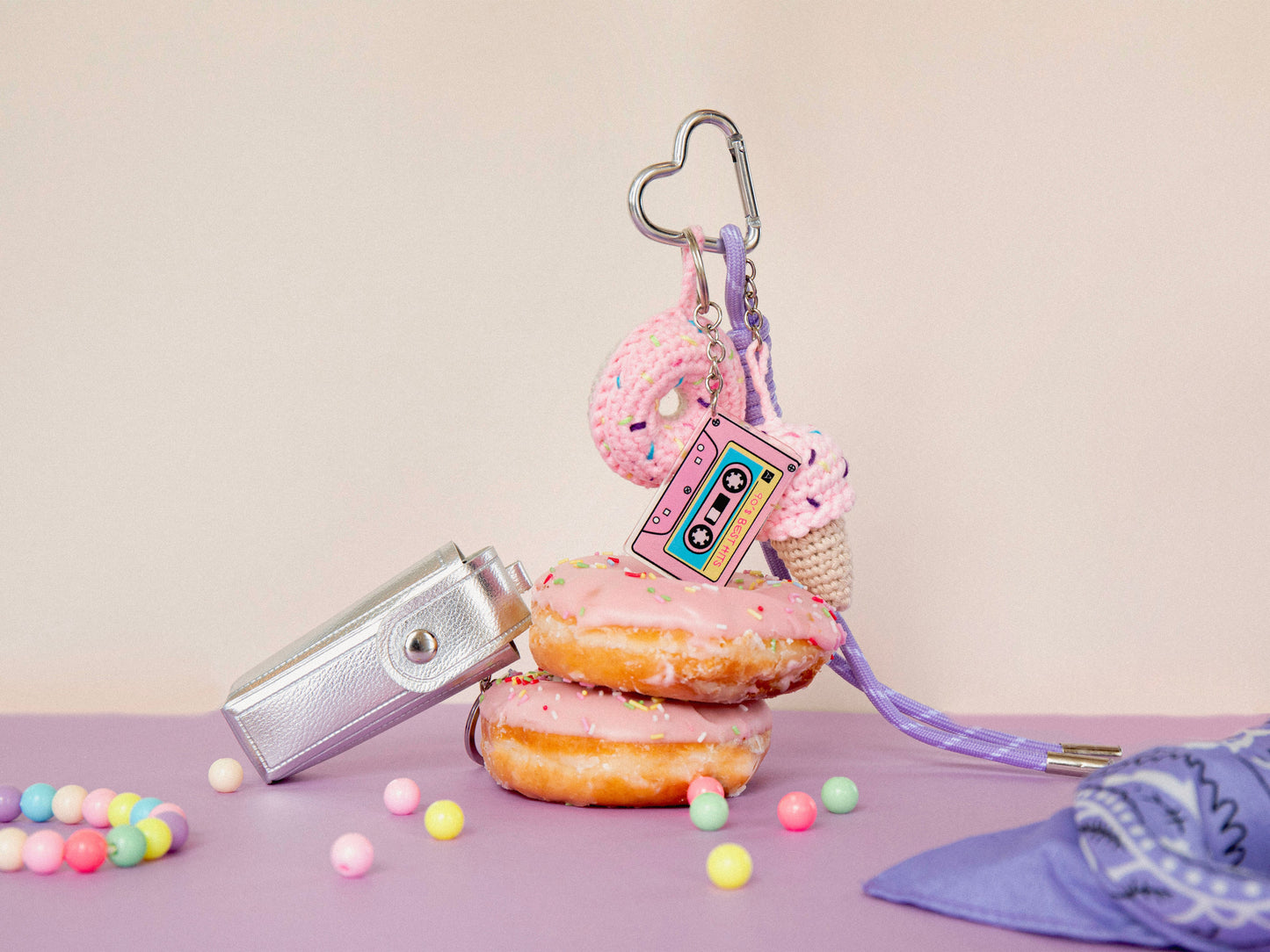Kit DIY Crochet Bag Charms Pop Mood La Petite Epicerie