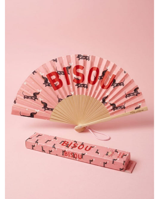 éventail teckel "BISOU"