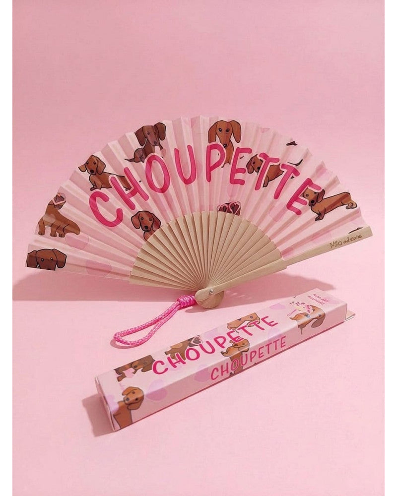 éventail teckel "CHOUPETTE"