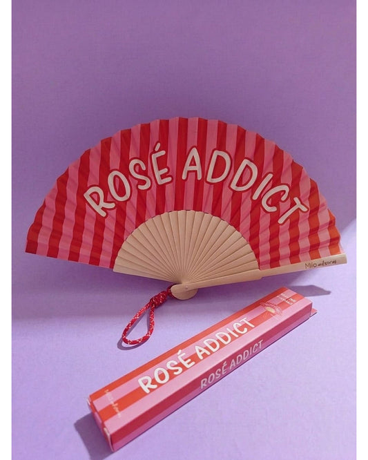 éventail "ROSE ADDICT"