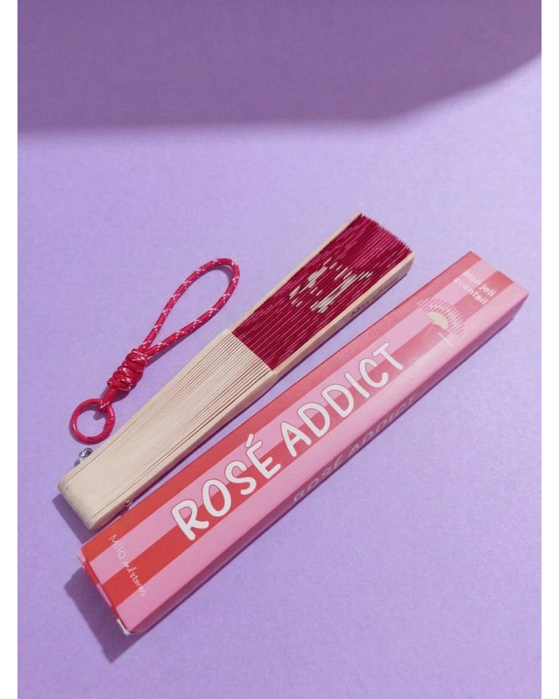 éventail "ROSE ADDICT"