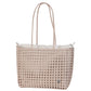 Panier cabas Maze d' HANDED BY - plastique recyclé tressé, effet crochet