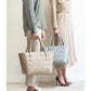 Panier shopper 'PARIS' d'HANDED BY - Coloris sage green