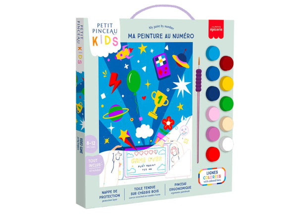 Coffret peinture au numéro Petit Pinceau Kids - Video Game