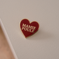 Pin's Coeur Rouge Mamie Poule BreizhClub