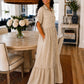 Robe Chemise Longue Fluide Tendance – Made in Italy - écru