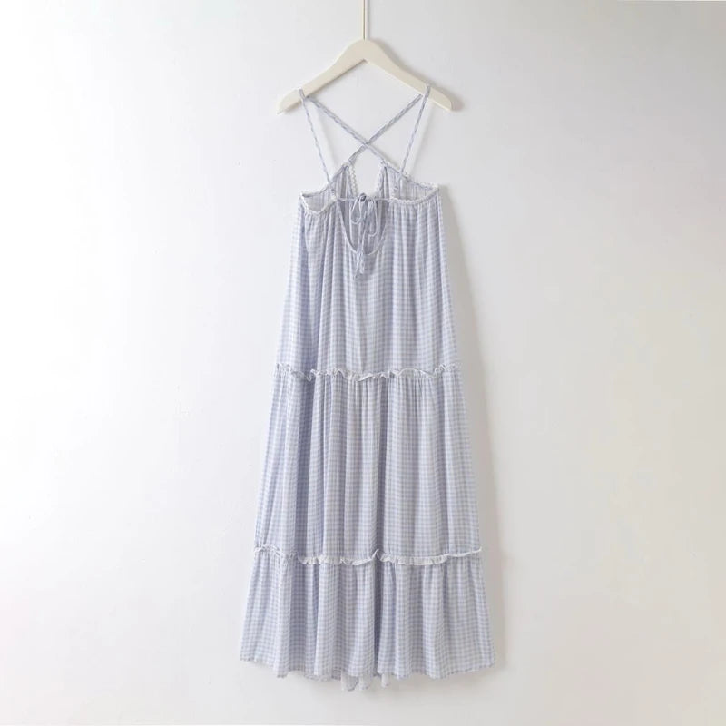 Robe Longue à Carreaux Vichy Atelier-evene