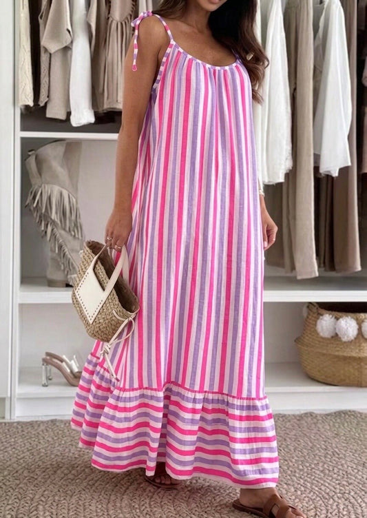 Robe longue en gaze de coton
