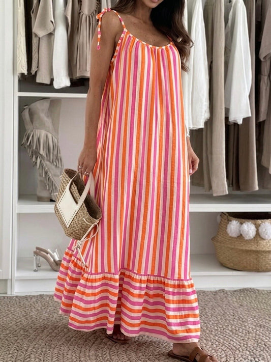 Robe longue en gaze de coton