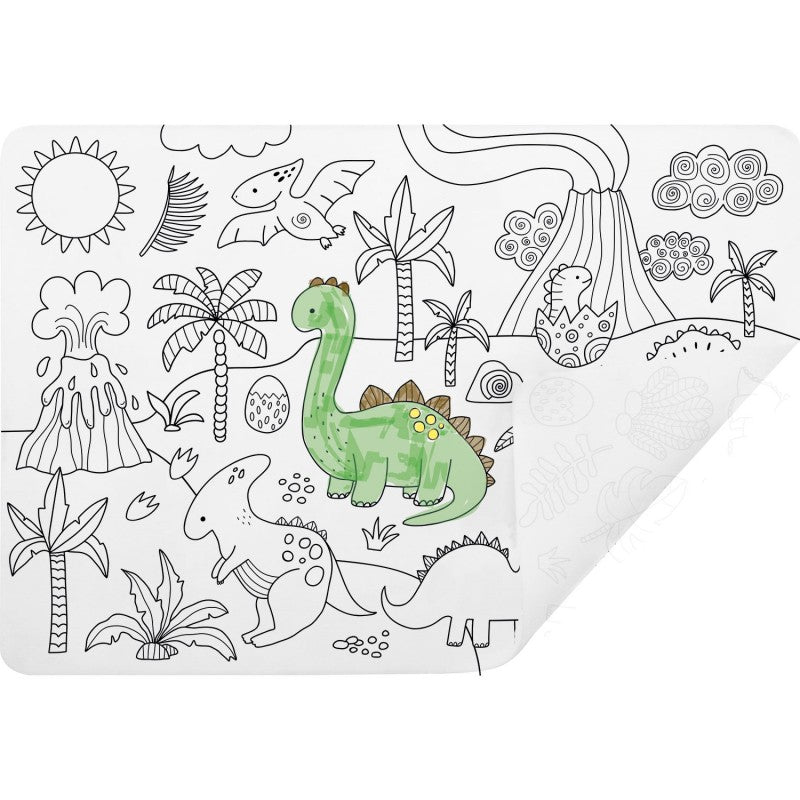 Set De Table À Colorier Thème Dino 7136