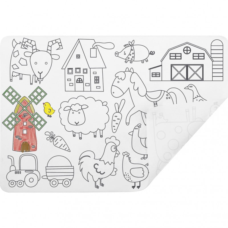 Set De Table À Colorier Thème Ferme Ulysse 7118 37x26 cm