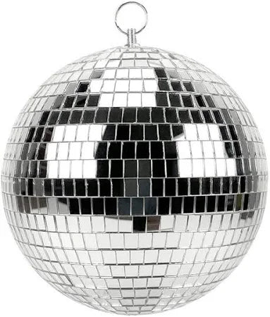 Boule Disco argent 20 cm