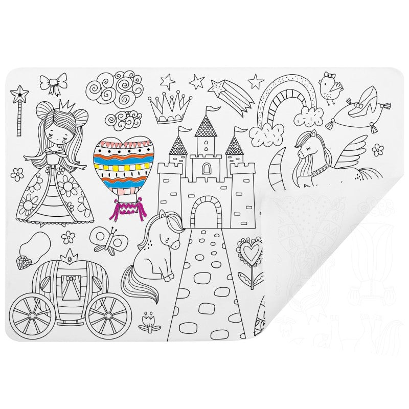 Set De Table À Colorier Thème Princesse 37x26 cm 7144
