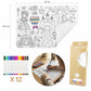 Set De Table À Colorier Thème Princesse 37x26 cm 7144