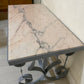 Table basse marbre & métal